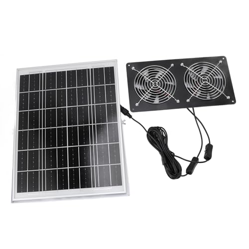 KENANLAN Lüfter mit Solarantrieb, 30W Solarpanel, Aluminiumrahmen, ABS -Material, IP65, 2200 U/Min, 177cfm Luftstrom, Dual Switch Control, für Pet House, Schuppen, Gewächshaus KENANLAN Lüfter mit Solarantrieb, 30W Solarpanel, Aluminiumrahmen, ABS -Material, IP65, 2200 U/Min, 177cfm Luftstrom, Dual Switch Control, für Pet House, Schuppen, Gewächshaus von KENANLAN