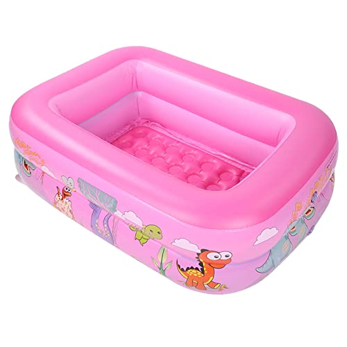 KENANLAN Super Vielseitiger Aufblasbarer Kinderpool, Cartoon -Design, Faltbarer Pool, Unterhaltung Im Innenraum Im Freien Im Freien, Leicht zu Aufblasen und Entleeren von KENANLAN