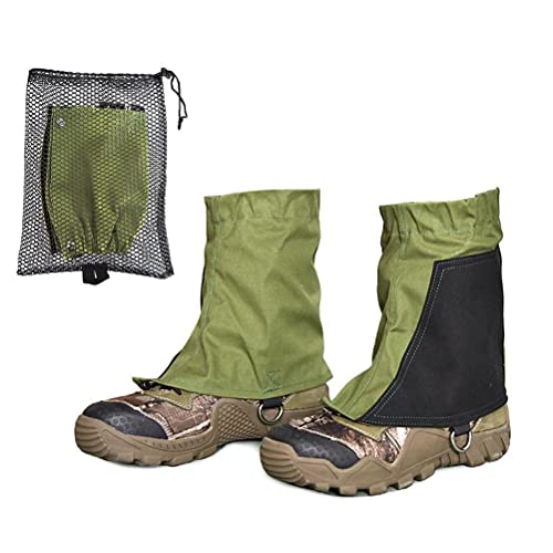 KENANLAN Wandergamaschen,Gamaschen Wandern,Gamaschen Niedrige Gatoren wasserdichte Knöchel Wandern Gamaschen Einstellbare Schutzüberschuhe Damen Herren Outdoor Wandern Klettern Jagd von KENANLAN