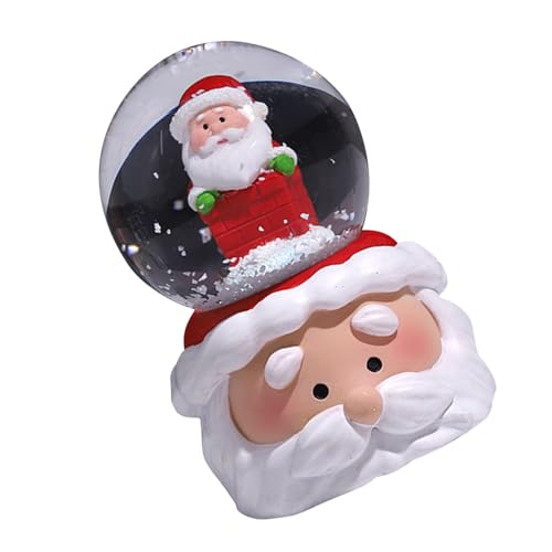 KENANLAN Water Globe Light Christmas Snow Globe Light Decor, Farbenfrohe Beleuchtung Home Decoration Nachtlicht, Verleihen Sie Ihrem Weihnachtsdekor für Familienfreunde Einen (Alter Mann) von KENANLAN