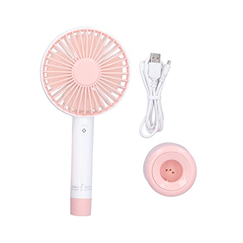 KENANLAN Zwei -in -Ein -Fan mit Mini -tragbarem Fan, Silent Design, One -Button Control, USB Lading Fan, Universal USB Lading Interface für Haushaltsbüro Im Freien (Rosa) von KENANLAN