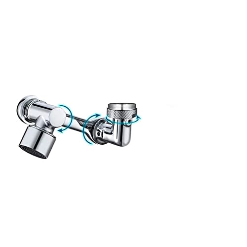 1080 ° Universal-Wasserhahnverlängerung Belüfter Waschbecken Wasserhahn Verlängerung Spritzfilter Bubbler Düse Roboterarm Küchenarmatur verlängern ,für Zusätzliche Haltbarkeit(Single Mode Effluent) von KENBT