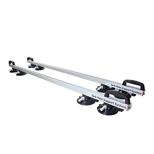 190-360 cm Großformat-Fliesen-Platten-Tragesystem Porzellan-Keramik-Fliesen-Handhabungshefter-Tool mit 10 Stück Vakuum-Saugnäpfen,Lang anhaltende(1.9m set) von KENBT