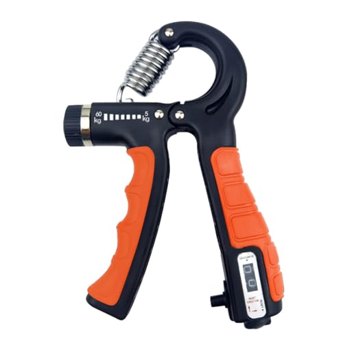 5–60 kg verstellbare Handgriffe zur Stärkung des verstellbaren Dynamometers. Handschütteln bezieht sich auf die Unterarmmuskel-Trainingsgriffe,Gute Zähigkeit(Black Orange) von KENBT