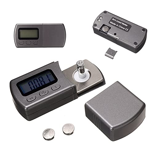 Digitaler Plattenspieler-Stylus-Kraftskalenmesser LCD-Anzeige 0,01 g Digitaler Tonabnehmer-Stylus-Tracking-Messwert for Tonarm-Phono-Tonabnehmer, Gute Zähigkeit von KENBT