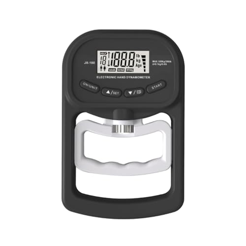 Digitales Handdynamometer zur Messung der Griffstärke, automatische Erfassung der elektronischen Handgriffkraft von 180 kg,Gute Zähigkeit(Noir) von KENBT