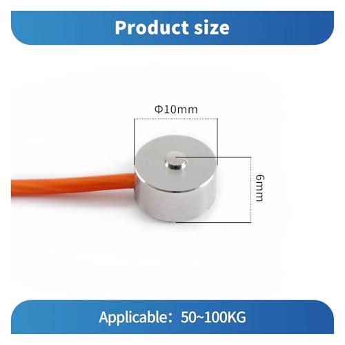 Digitales Kraftmessgerät mit Wägezellensensor, Testkraft-Gewichtsdruck-Push-Pull-Messgerät, Dynamometer, Spitzen-/Track-Modus ± 0,05% FS,Gute Zähigkeit(White) von KENBT