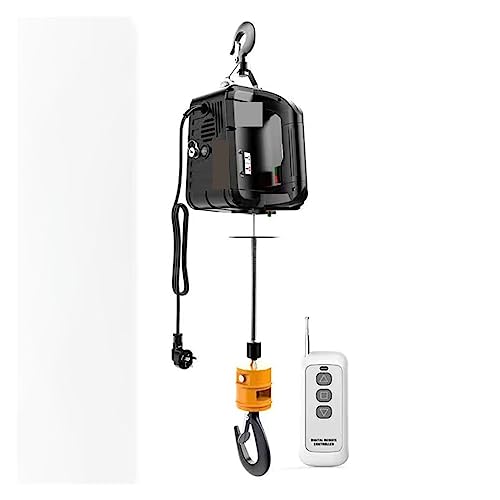 Elektrische Hebemaschine, 500 kg tragbarer Kran, elektrische Hebemaschine for Autos, Heimwerker, Frachtumschlag, Produktionswerkstatt,Reduzierter Aufwand(Remote control) von KENBT
