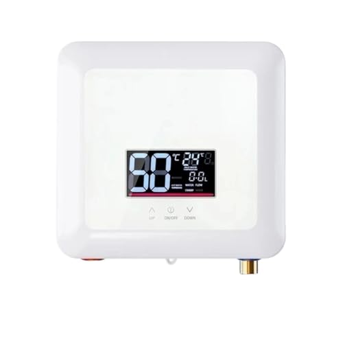 Elektrischer Warmwasserbereiter Mit Konstanter Temperatur Und Breitbild-Durchlauferhitzer, Schnelldusche,Sicherheitsschutz(110 5500W,WHITE) von KENBT