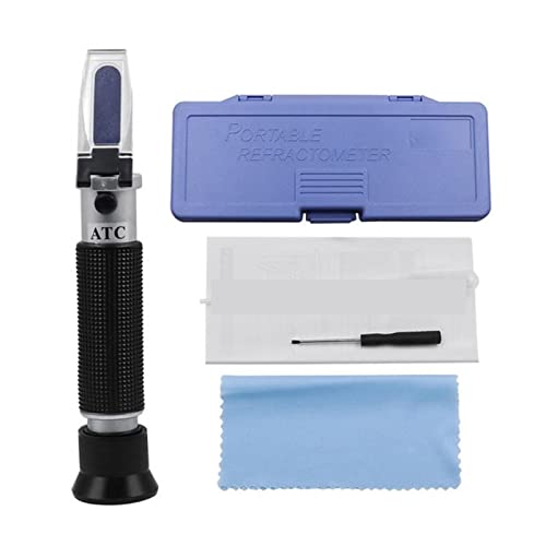 Handheld-Salinometer 0-100% Salzgehaltaquarium ATC Refraktometer 1.000-1.07 0SG Salzgehaltseewasser -Salinometer for Aquarium,Schnelle Ergebnisse von KENBT