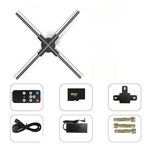 Hologramm-Fächerprojektor, 3D Holographic Fan Projector Holographic Imaging Lampe WiFi Led Sign Holographic Lamp Support Bilder und Videos,Neuartiges Werbemittel(F100 Projector) von KENBT