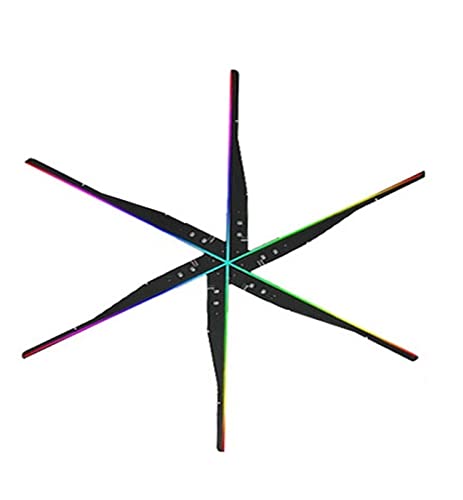 Hologramm-Fächerprojektor, 40-115 cm HD 3D-Werbung Projektor Fan WiFi Led Sign Display Holographische Lampe Multifunktions-3D-Projektor Lichtbilder Video,Neuartiges Werbemittel(T115 Set) von KENBT