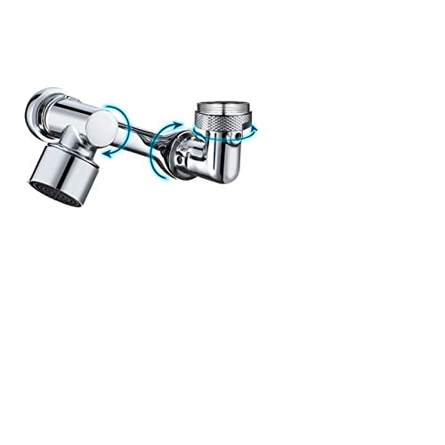 KENBT 1080-Grad-Universalverlängerung Wasserhahn Waschbecken Wasserhahn Spritzbelüfter Spritzfilter Wasserhahn Wasserhahn Adapter Drehroboterarm Wasserhähne,für Zusätzliche Haltbarkeit(A) von KENBT