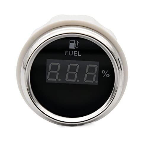 KENBT Fahrzeugzähler Digital 2" 52 mm Kraftstoffanzeige Kraftstoffstandsanzeige 0-190 Ohm Öltank-Füllstandsanzeige Meter 240-33 Ohm for Diesel 12V24V,Breite Anwendbarkeit(240-33ohm BS) von KENBT