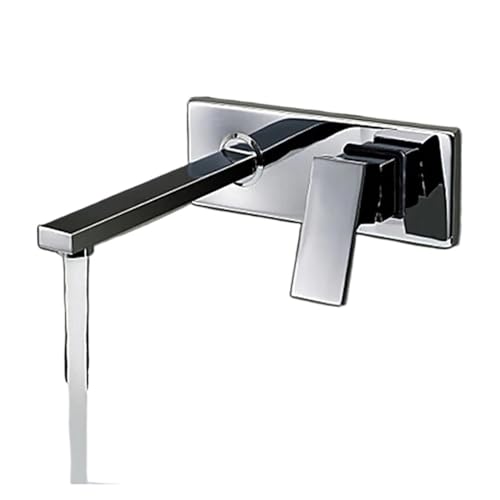 KENBT In die Wand einlassener Waschbecken-Wasserhahn, dreiteilis Set Unterputz-Wasserhahn, Badezimmerschrank-Waschtischmischer BR-320,Ausgezeichnete Korrosion von KENBT