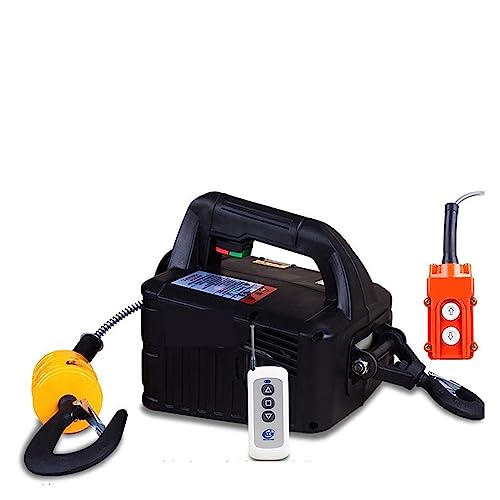 Kranaufzug, 500 kg ferngesteuerter Kranaufzug, Drahtseil-Elektroaufzug, Aluminium-Shell-Aufzug, Haushalts-Innen-Kleinkranaufzug,Reduzierter Aufwand(3 IN 1,300 Kg 11.8m) von KENBT