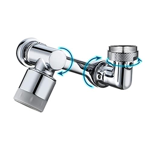 Roboterarm-Wasserhahn 1080 ° drehbarer Luftsprudler Spritzwassergeschützter Filter Küchenarmatur Universal-Verlängerungs-Wasserhahn-Adapter for Küchengeräte ,für Zusätzliche Haltbarkeit(Dual Mode A) Roboterarm-Wasserhahn 1080 ° drehbarer Luftsprudler Spritzwassergeschützter Filter Küchenarmatur Universal-Verlängerungs-Wasserhahn-Adapter for Küchengeräte ,für Zusätzliche Haltbarkeit(Dual Mode A) von KENBT