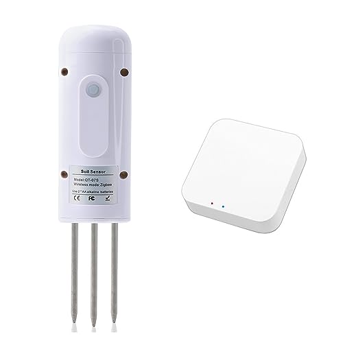 Tuya Zigb Drahtlose Boden Feuchtigkeit Meter Temperatur Feuchtigkeit Tester Anlage Monitor Detektor for Garten Pflanzen, Zuverlässig und schnell(Set) von KENBT