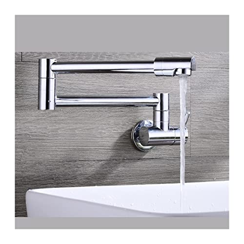 Wandtyp universelles rotierendes Falten aller kupferkalten und heißen optionalen Küchenarmaturen Waschbecken Mop Pool Spülbecken Faltbarer Waschbecken Hahn,Hohe Wasserdurchflussrate(COLD-A) von KENBT