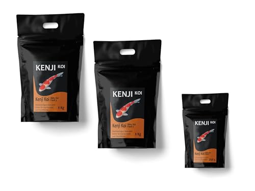 KENJI KOI Baby Koi Food 1-3 Aufzuchtfutter-Set Brutfutter Koifutter - Koi Aufzucht wie bei den Profis - KENJI KOI Baby Koi Food Jungfischfutter Koiteich | Profi-Aufzuchtfutter ab den ersten Tagen von KENJI KOI