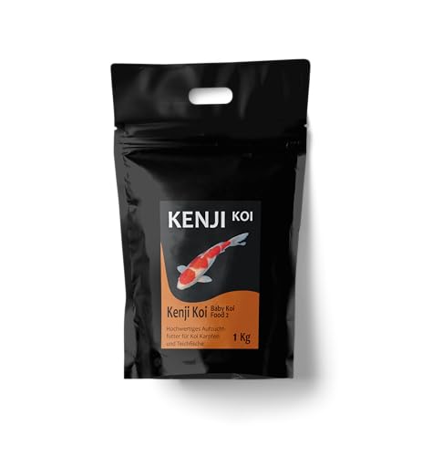 KENJI KOI Baby Koi Food 2 1kg 0,8-1,2 mm Koifutter Aufzuchtfutter Babykoifutter | Profi-Aufzuchtfutter ab den ersten Tagen | Koizucht - Koiaufzucht von KENJI KOI