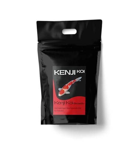 KENJI KOI Growth+ Koifutter 5kg 6mm Wachstumsfutter für den Koi | Schwimmendes Koifutter mit hochwertigen Proteinen | Alleinfutter für Koi | Optimal für jeden Tag: Fördert den Muskelaufbau der Koi von KENJI KOI