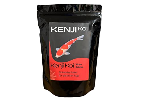 KENJI KOI Winter Balance 2,5kg 6mm - Sinkendes Koifutter Winter - Koifutter Frühjahr, Herbst, Winter | KENJI KOI Winterfutter - sinkendes Fischfutter | Wiederverschließbar von KENJI KOI