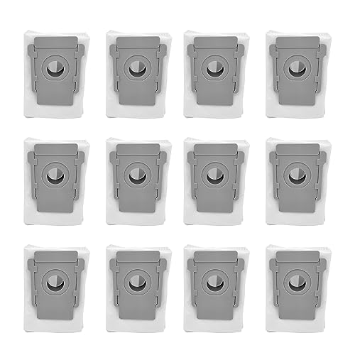 KENSHIRE 12er-Pack j7 Taschen kompatibel für iRobot Roomba i7 Staubbeutel i7 plus j7+ i3 i6+ i8 plus S9+ Plus E5 E6 E7 Serie Entsorgungsbeutel für alle Clean Base Modelle von KENSHIRE