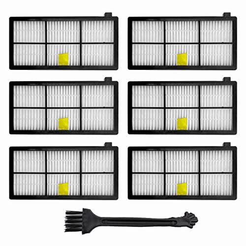 KENSHIRE 6 Filter der Serie 900, kompatibel mit iRobot Roomba 800 Filtern 980 960 896 895 886 880 871 866 865 860 850 805 800 Ersatzteile von KENSHIRE