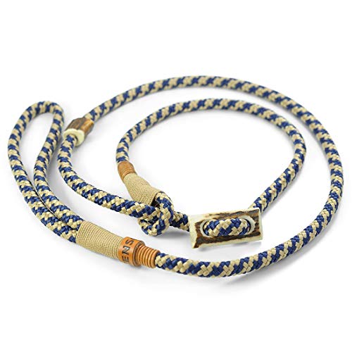Retriever-Leine/Moxonleine Elegant-Style | handgefertigte Hundeleine aus Tau mit Halsbandfunktion & Horn-Stopper | 8mm – besonders leicht & handlich | Training, Alltag & Spaziergang Retriever-Leine/Moxonleine Elegant-Style | handgefertigte Hundeleine aus Tau mit Halsbandfunktion & Horn-Stopper | 8mm – besonders leicht & handlich | Training, Alltag & Spaziergang von KENSONS for dogs