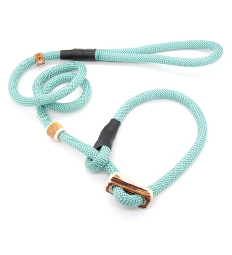 Retrieverleine 10 mm | Seegras | Moxon-Leine mit hochwertigem Horn-Zugstopp | robuste, wetterfeste Hundeleine aus Tau mit integrierter Halsung - 180 cm Retrieverleine 10 mm | Seegras | Moxon-Leine mit hochwertigem Horn-Zugstopp | robuste, wetterfeste Hundeleine aus Tau mit integrierter Halsung - 180 cm von KENSONS for dogs
