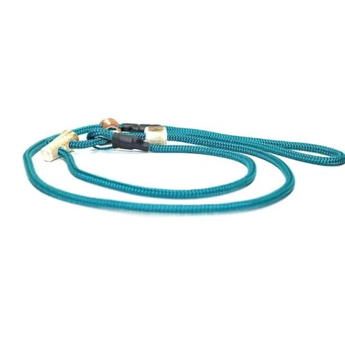 Retrieverleine 6 mm | Aqua | Moxon-Leine mit hochwertigem Horn-Zugstopp | robuste, wetterfeste Hundeleine aus Tau mit integrierter Halsung - 100 cm Retrieverleine 6 mm | Aqua | Moxon-Leine mit hochwertigem Horn-Zugstopp | robuste, wetterfeste Hundeleine aus Tau mit integrierter Halsung - 100 cm von KENSONS for dogs