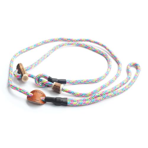 Retrieverleine 6 mm | Bubble Gum | Moxon-Leine mit hochwertigem Horn-Zugstopp | robuste, wetterfeste Hundeleine aus Tau mit integrierter Halsung - 150 cm Retrieverleine 6 mm | Bubble Gum | Moxon-Leine mit hochwertigem Horn-Zugstopp | robuste, wetterfeste Hundeleine aus Tau mit integrierter Halsung - 150 cm von KENSONS for dogs