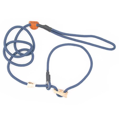 Retrieverleine 6 mm | Indigo | Moxon-Leine mit hochwertigem Horn-Zugstopp | robuste, wetterfeste Hundeleine aus Tau mit integrierter Halsung - 220 cm Retrieverleine 6 mm | Indigo | Moxon-Leine mit hochwertigem Horn-Zugstopp | robuste, wetterfeste Hundeleine aus Tau mit integrierter Halsung - 220 cm von KENSONS for dogs