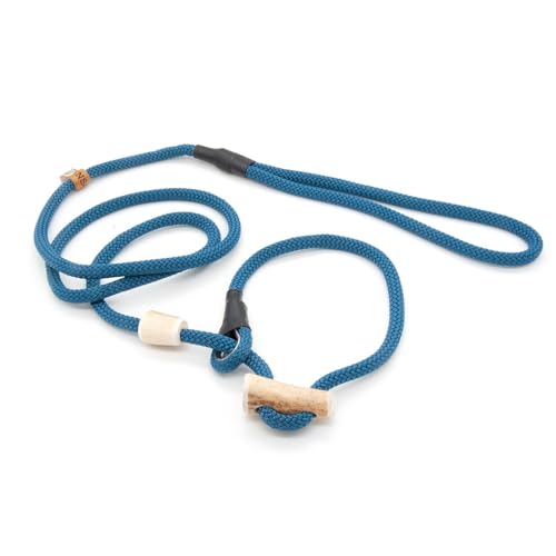 Retrieverleine 6 mm | Petrol | Moxon-Leine mit hochwertigem Horn-Zugstopp | robuste, wetterfeste Hundeleine aus Tau mit integrierter Halsung - 220 cm Retrieverleine 6 mm | Petrol | Moxon-Leine mit hochwertigem Horn-Zugstopp | robuste, wetterfeste Hundeleine aus Tau mit integrierter Halsung - 220 cm von KENSONS for dogs