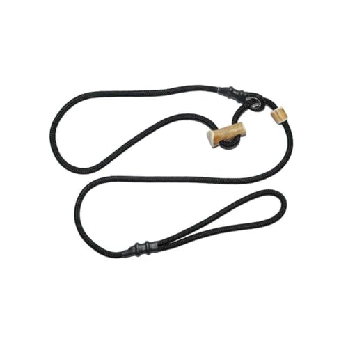 Retrieverleine 6 mm | Schwarz | Moxon-Leine mit hochwertigem Horn-Zugstopp | robuste, wetterfeste Hundeleine aus Tau mit integrierter Halsung - 130 cm Retrieverleine 6 mm | Schwarz | Moxon-Leine mit hochwertigem Horn-Zugstopp | robuste, wetterfeste Hundeleine aus Tau mit integrierter Halsung - 130 cm von KENSONS for dogs
