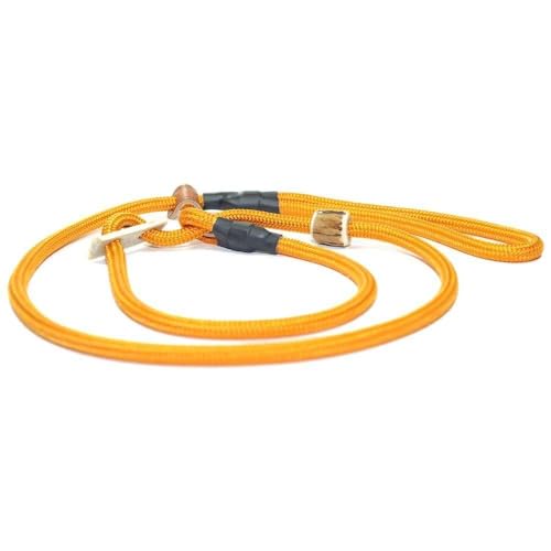 Retrieverleine 8 mm | Curry | Moxon-Leine mit hochwertigem Horn-Zugstopp | robuste, wetterfeste Hundeleine aus Tau mit integrierter Halsung - 180 cm Retrieverleine 8 mm | Curry | Moxon-Leine mit hochwertigem Horn-Zugstopp | robuste, wetterfeste Hundeleine aus Tau mit integrierter Halsung - 180 cm von KENSONS for dogs