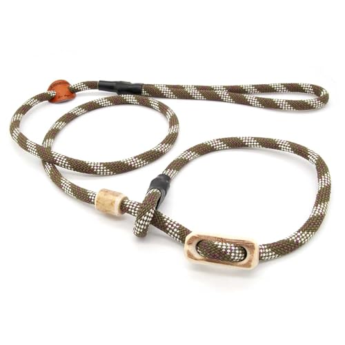 Retrieverleine 8 mm | Schottisch Grün | Moxon-Leine mit hochwertigem Horn-Zugstopp | robuste, wetterfeste Hundeleine aus Tau mit integrierter Halsung - 130 cm Retrieverleine 8 mm | Schottisch Grün | Moxon-Leine mit hochwertigem Horn-Zugstopp | robuste, wetterfeste Hundeleine aus Tau mit integrierter Halsung - 130 cm von KENSONS for dogs
