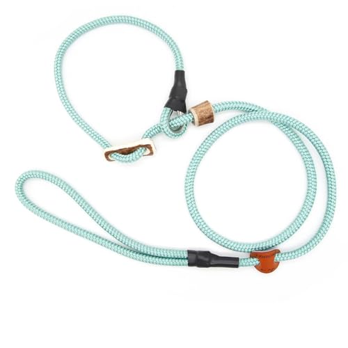 Retrieverleine 8 mm | Seegras | Moxon-Leine mit hochwertigem Horn-Zugstopp | robuste, wetterfeste Hundeleine aus Tau mit integrierter Halsung - 180 cm Retrieverleine 8 mm | Seegras | Moxon-Leine mit hochwertigem Horn-Zugstopp | robuste, wetterfeste Hundeleine aus Tau mit integrierter Halsung - 180 cm von KENSONS for dogs