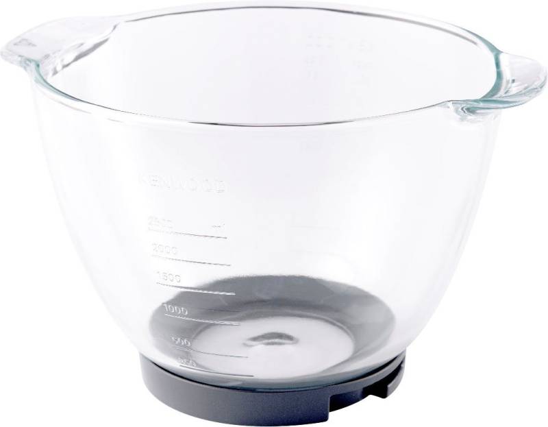 KENWOOD Küchenmaschinenschüssel Chef Glas-Rührschüssel AT550, Glas, Kompatibel mit: KVC3-Serie, Elite KVC5-Serie, Titanium KVC7-Serie von KENWOOD