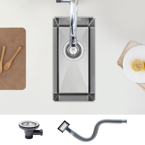 KEOKBON Klein Spüle 25x45cm, Edelstahl Spülbecken 1 Becken Rechteckig Nano-Oberfläche Camping Spüle Unterschrank für Klein küche KEOKBON Klein Spüle 25x45cm, Edelstahl Spülbecken 1 Becken Rechteckig Nano-Oberfläche Camping Spüle Unterschrank für Klein küche von KEOKBON