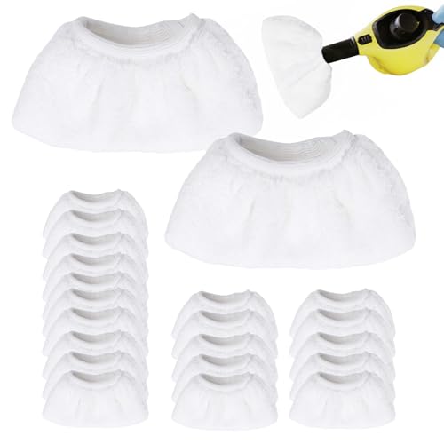 20 Stück Dampfreiniger Zubehör Ersatztücher, Ersatzbezug für Handdampfreiniger, Mikrofaser Überzugs, Geeignet für die Kärcher EasyFix-Serien SC 1 SC 2 SC 3 SC 4 SC 5, Waschmaschinengeeignete 20 Stück Dampfreiniger Zubehör Ersatztücher, Ersatzbezug für Handdampfreiniger, Mikrofaser Überzugs, Geeignet für die Kärcher EasyFix-Serien SC 1 SC 2 SC 3 SC 4 SC 5, Waschmaschinengeeignete von KEORHEZ