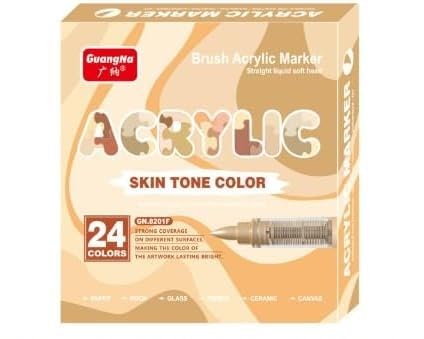 24 Farben Acrylstifte Hautfarbe Acrylstifte Für Steine Wasserfest Geeignet Zum Bemalen Von Stein Keramik Glas Und Holz 24 Farben Acrylstifte Hautfarbe Acrylstifte Für Steine Wasserfest Geeignet Zum Bemalen Von Stein Keramik Glas Und Holz von KEORHEZ