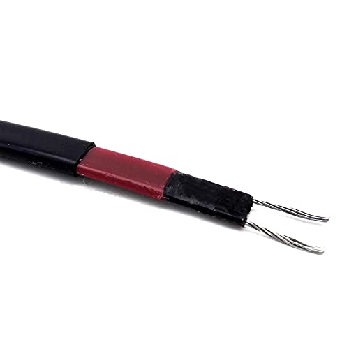 KEPOHK 1~20 Meter 12V 24V 36V 48V DC Selbstregulierendes Heizkabel Niederspannungs-Heizkabel für Frostschutz 2 Meter 12V von KEPOHK