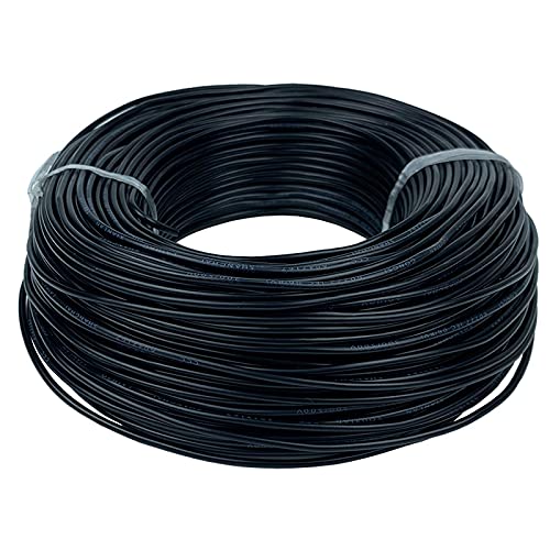 KEPOHK 13AWG Silikongel-Gummidraht OD 4 mm flexibles Kabel Hochtemperaturisoliertes Kupfer Ultraweiche Elektronen DIY-Linie Buntes Schwarz von KEPOHK