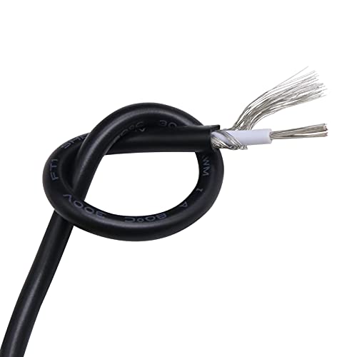 KEPOHK 1M geschirmtes Kabel Signalkabel Kanal Audio Single Core 1C elektronisches Kupfer Abschirmkabel UL1185-18AWG von KEPOHK