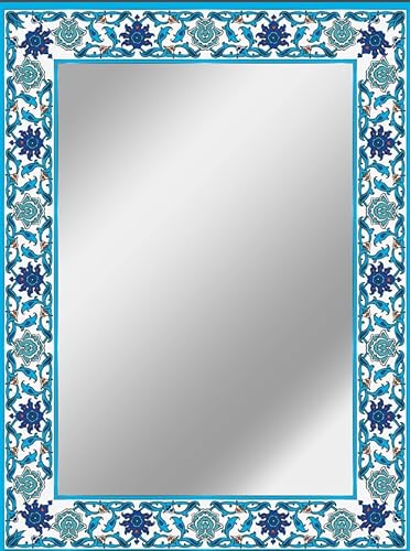 KEQAM Wandspiegel (Mosaik Reben blau) von KEQAM