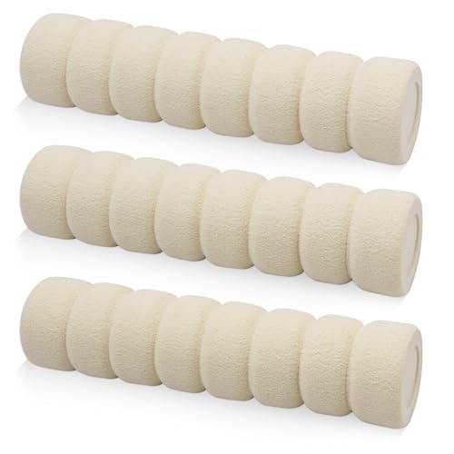 3 Stück Beige Türklinkenpuffer Möbelschutz,Wandstopper Zimmertüren - Sicherheitshülle mit Türklinkenpuffer für Zimmertüren und Möbelschutz von KEQGPCBE