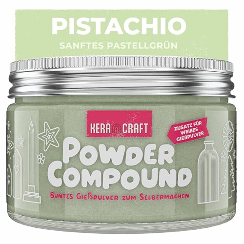 KERACRAFT Powder Compound 150g - Pistachio - Bis zu 15kg buntes Gießpulver zum Selbermachen von KERACRAFT
