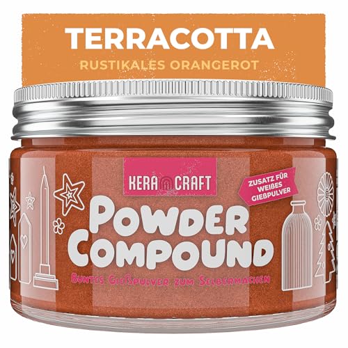 KERACRAFT Powder Compound 150g - Terracotta - Bis zu 15kg buntes Gießpulver zum Selbermachen von KERACRAFT